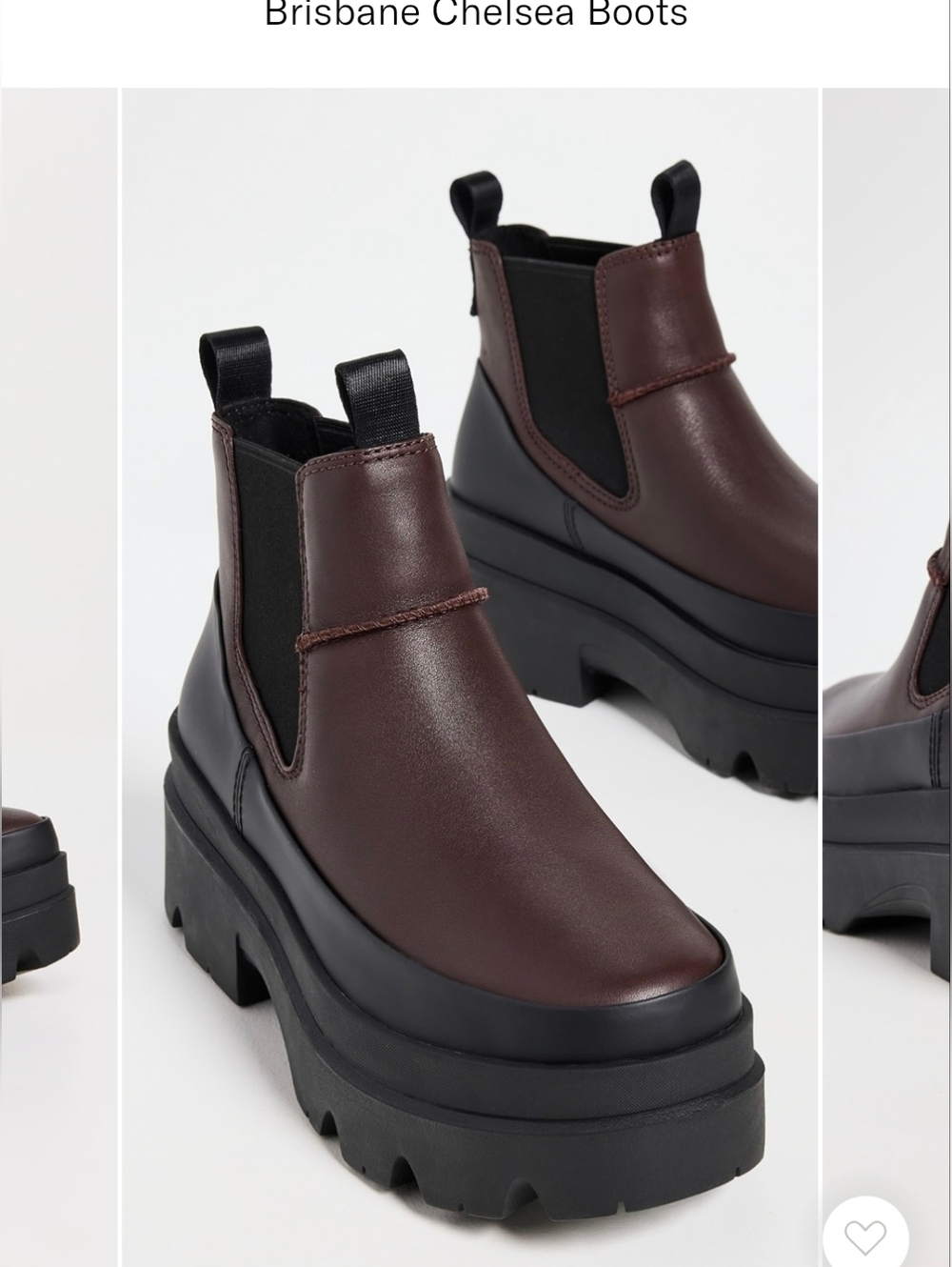 Ugg Women's Brisbane Chelsea Waterproof Platform Boots - Burnt Cedar Size 8.5